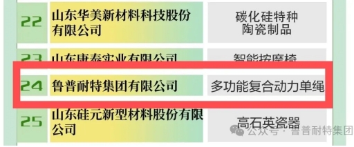 99個！魯普耐特集團明星產品榮譽當選第三批“好品山東”品牌名單